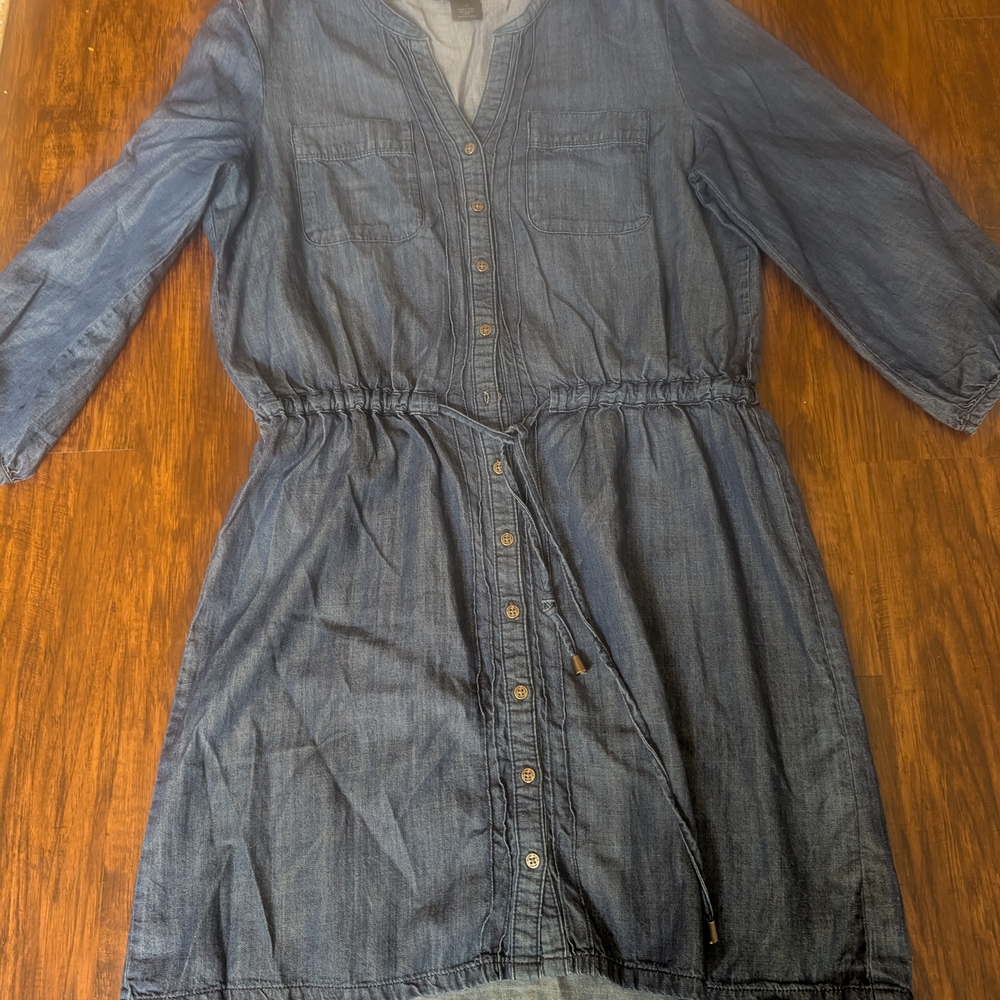 Calvin Klein Jeans Light Blue Denim Dress